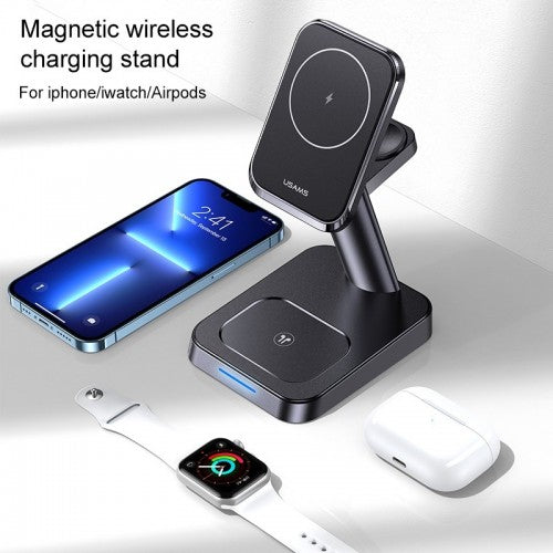 3 in 1 Magnetic Wireless Charging Stand For Apple Devices