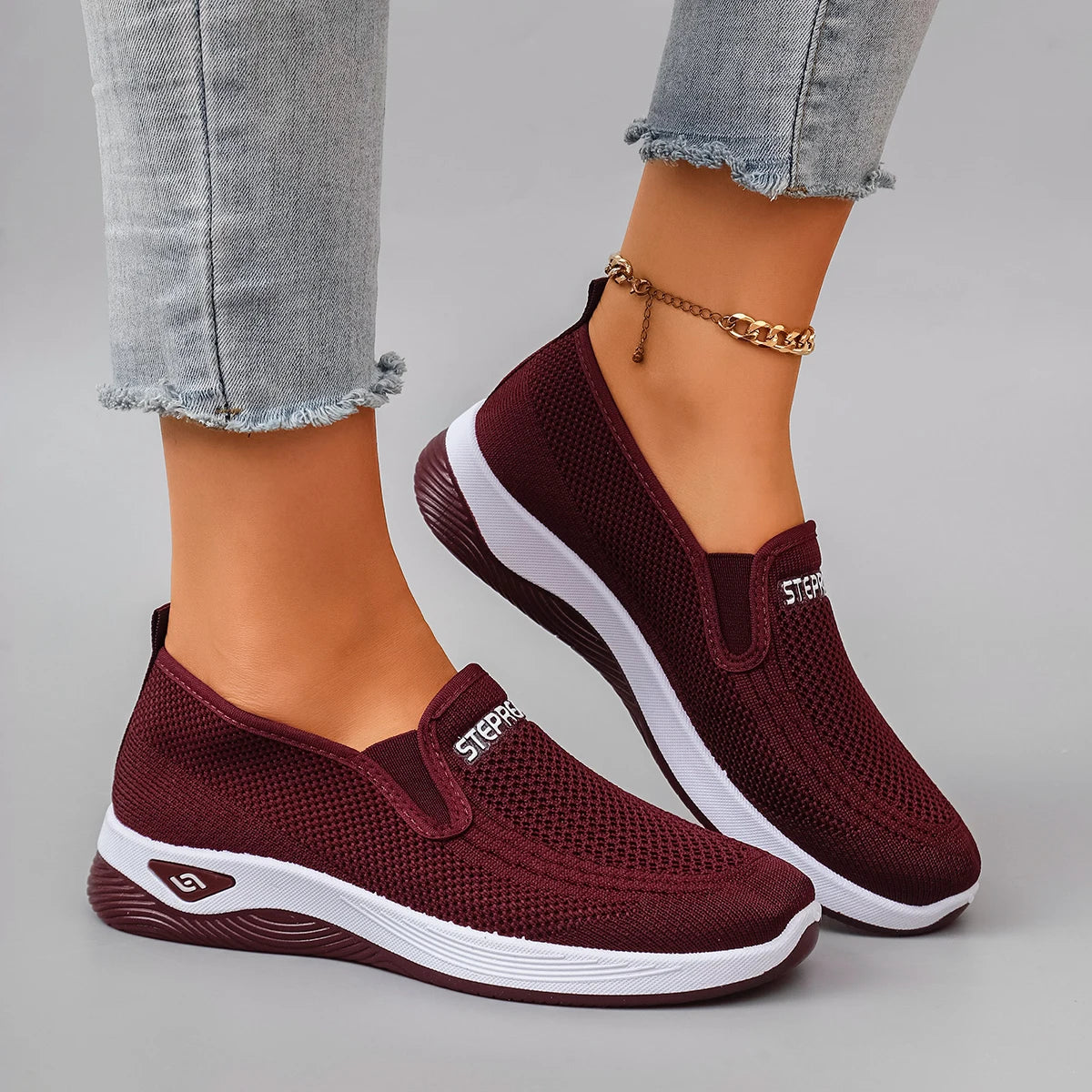 Women's summer breathable mesh flat shoes