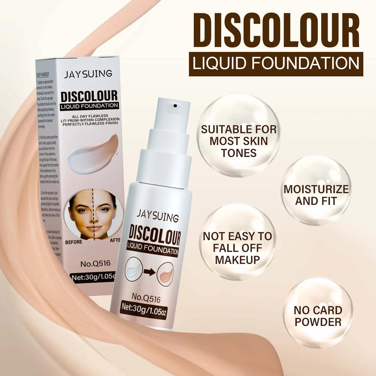 Concealer Liquid Foundation High Coverage