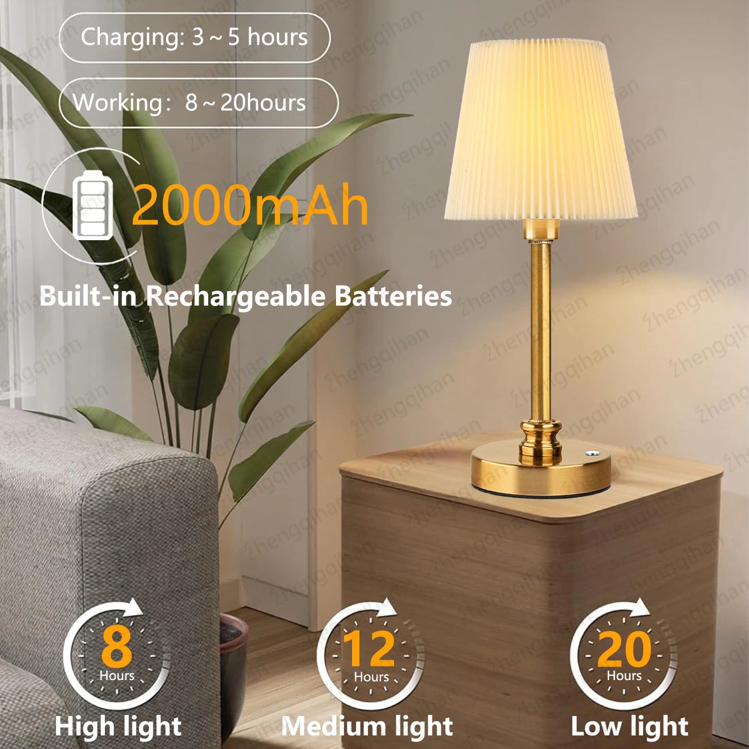LED Table Lamp Touch Sensor Desktop Night