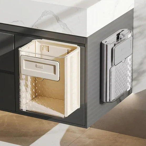 Zayna Cart ™ wall-mounted-hanging-trash-can-with-lid