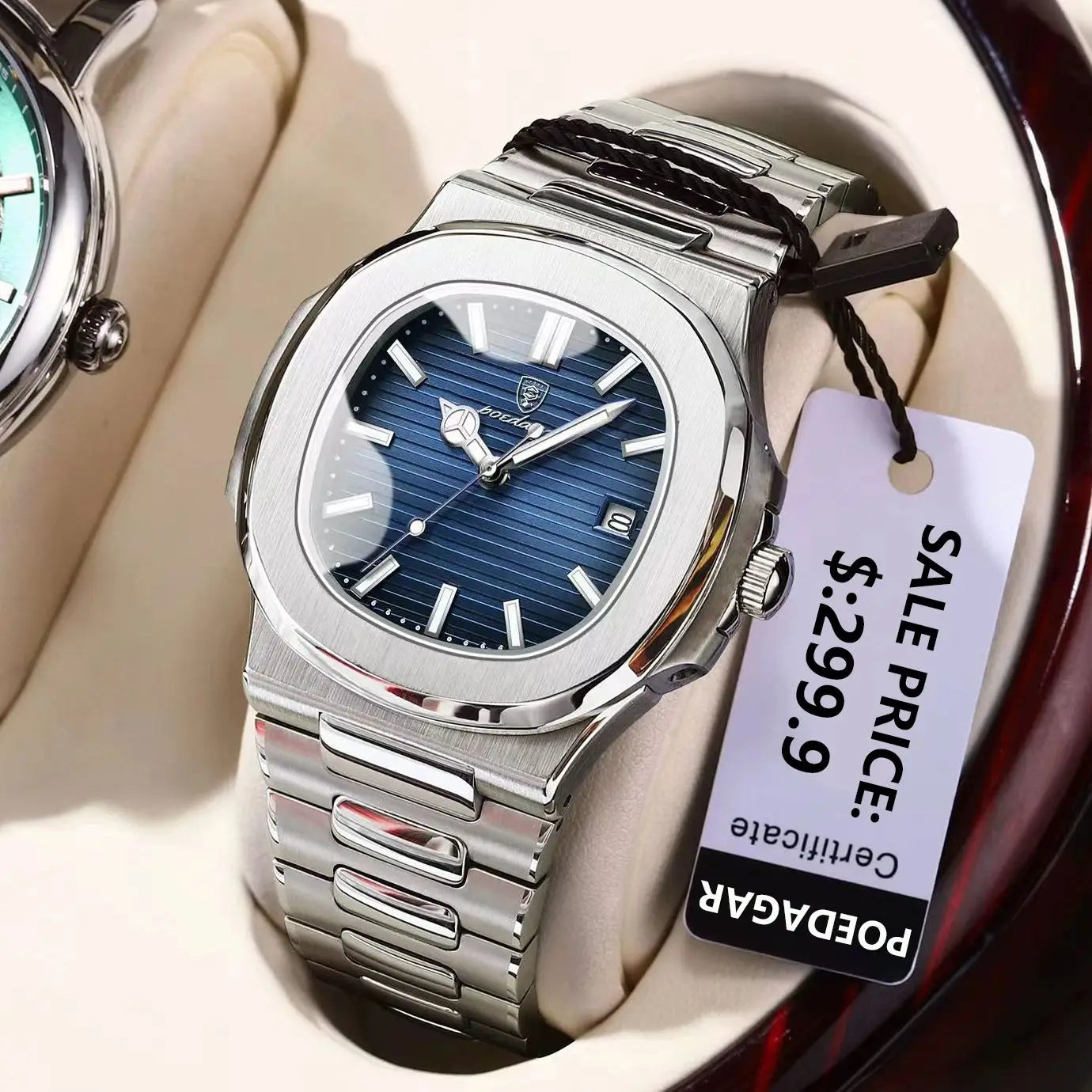 POEDAGAR Luxury Casual Watch Top Brand