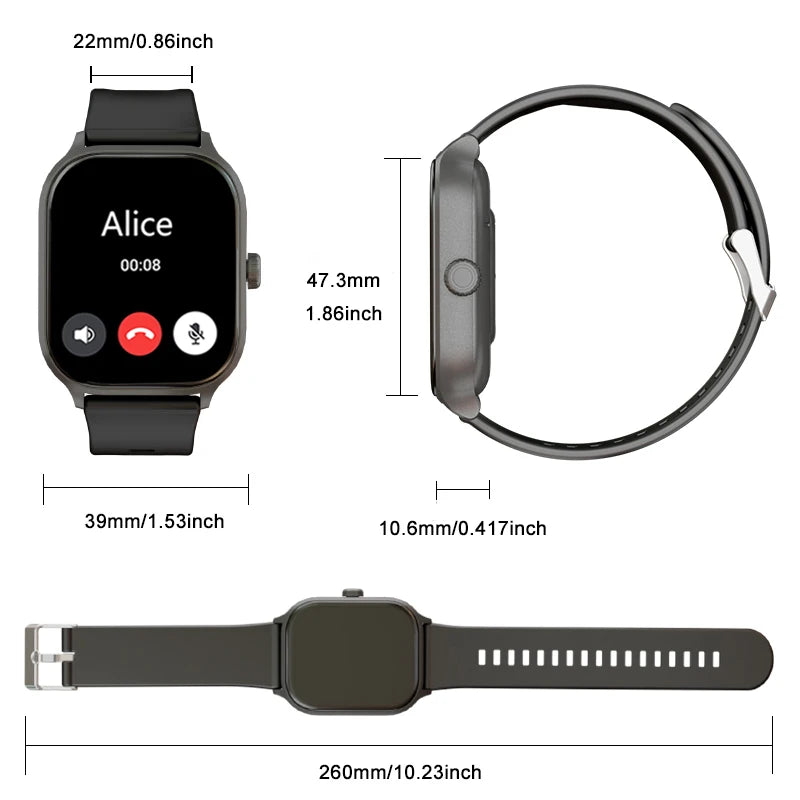 Smart watch, wireless calling/dial, multi-Sport mode
