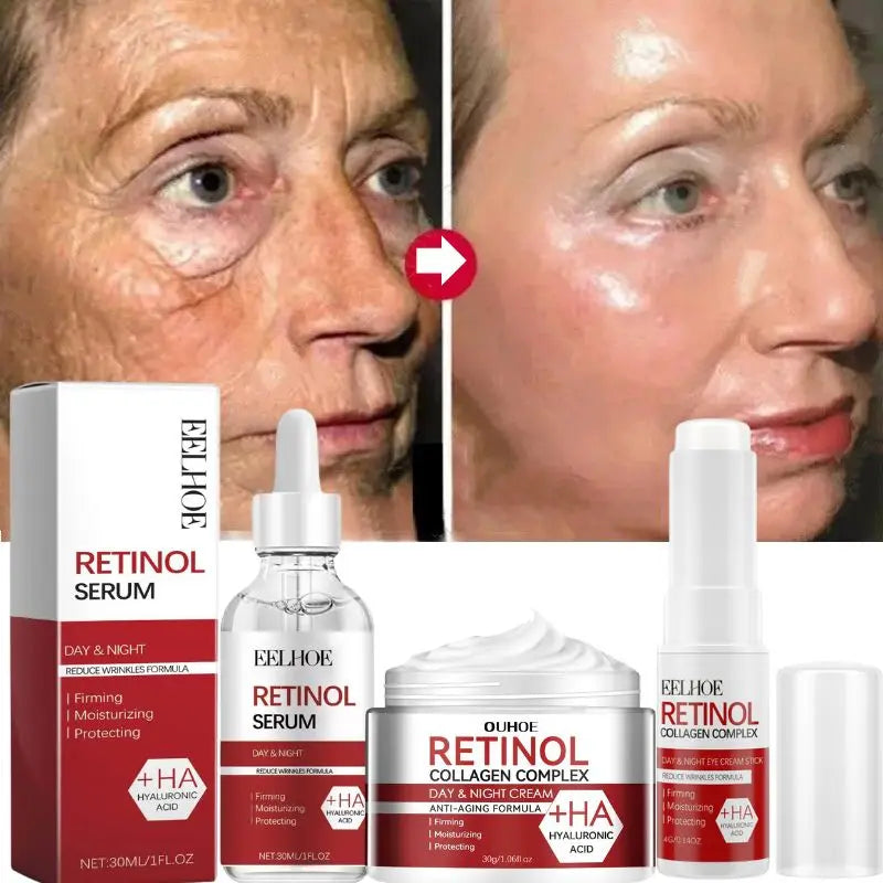 Retinol Wrinkle Remover Face Set Instant Firming