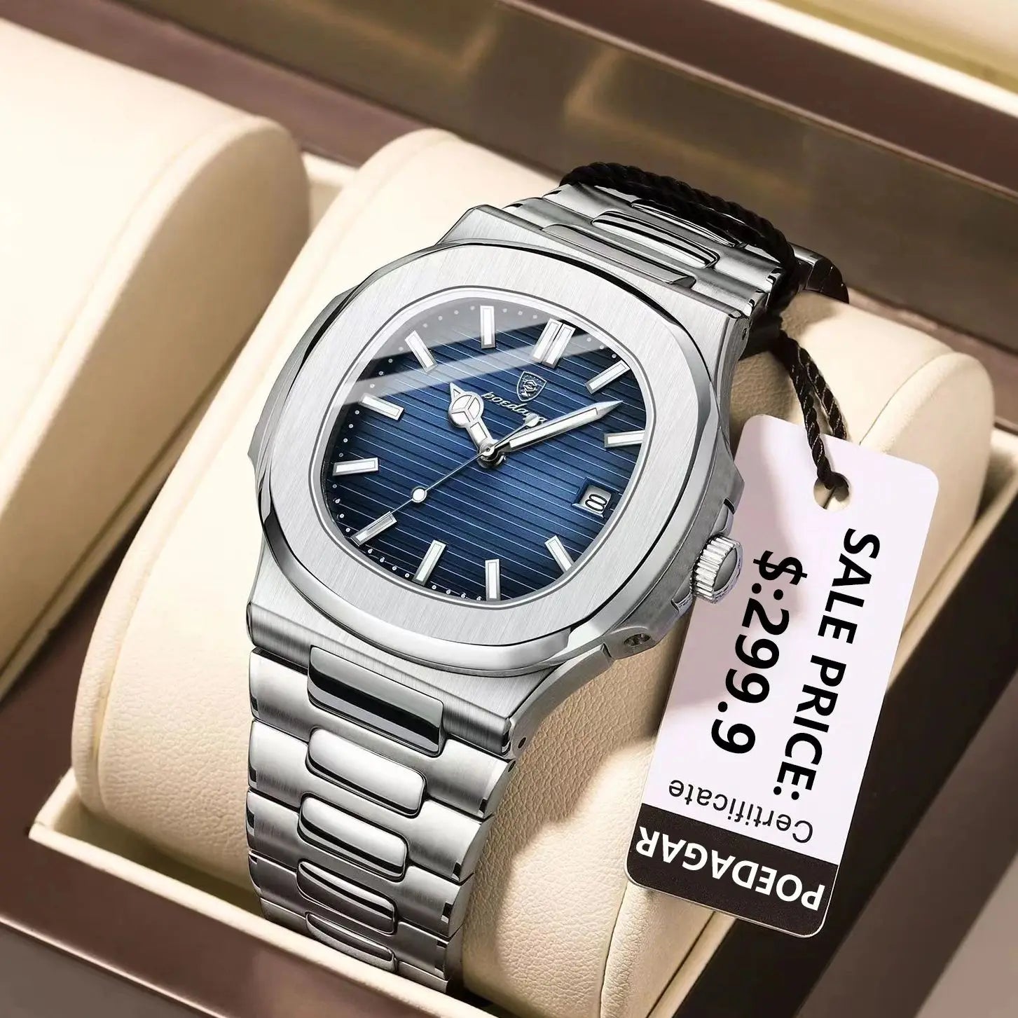 POEDAGAR Luxury Casual Watch Top Brand