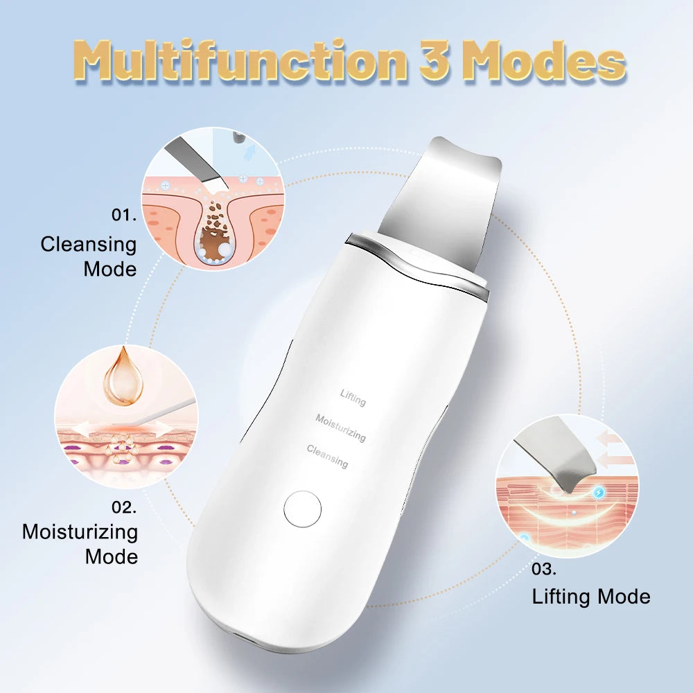 Ultrasonic Skin Scrubber Ance Pore Cleaner