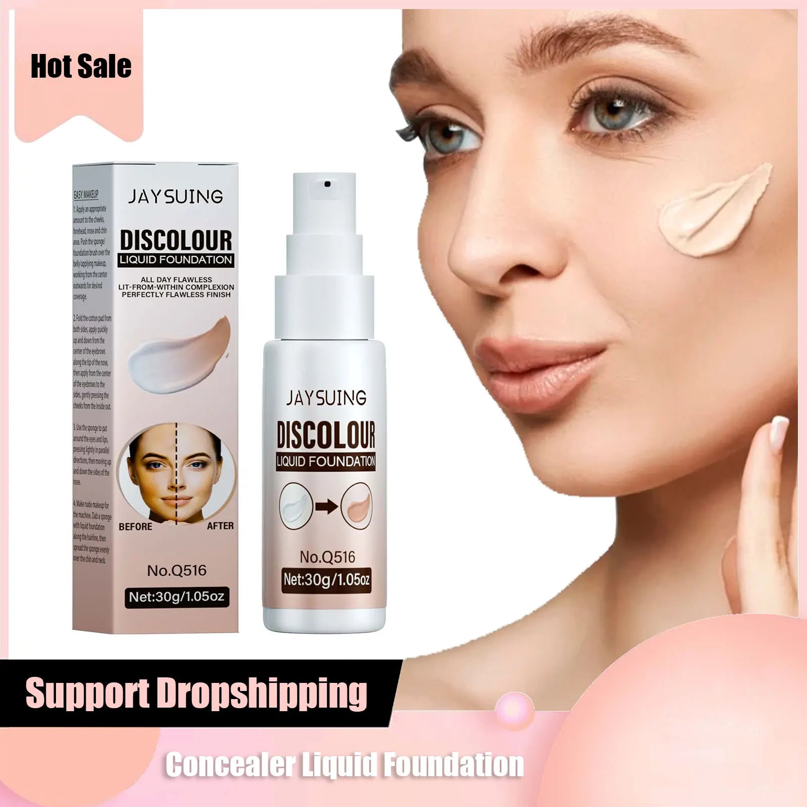 Concealer Liquid Foundation High Coverage