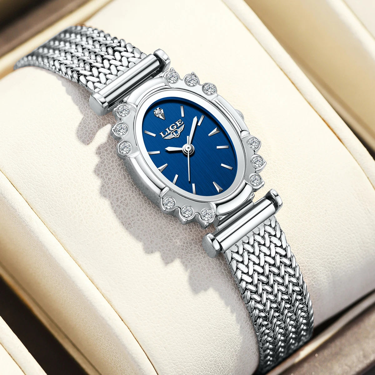 LIGE Fashion Luxury Quartz Watches for Woman