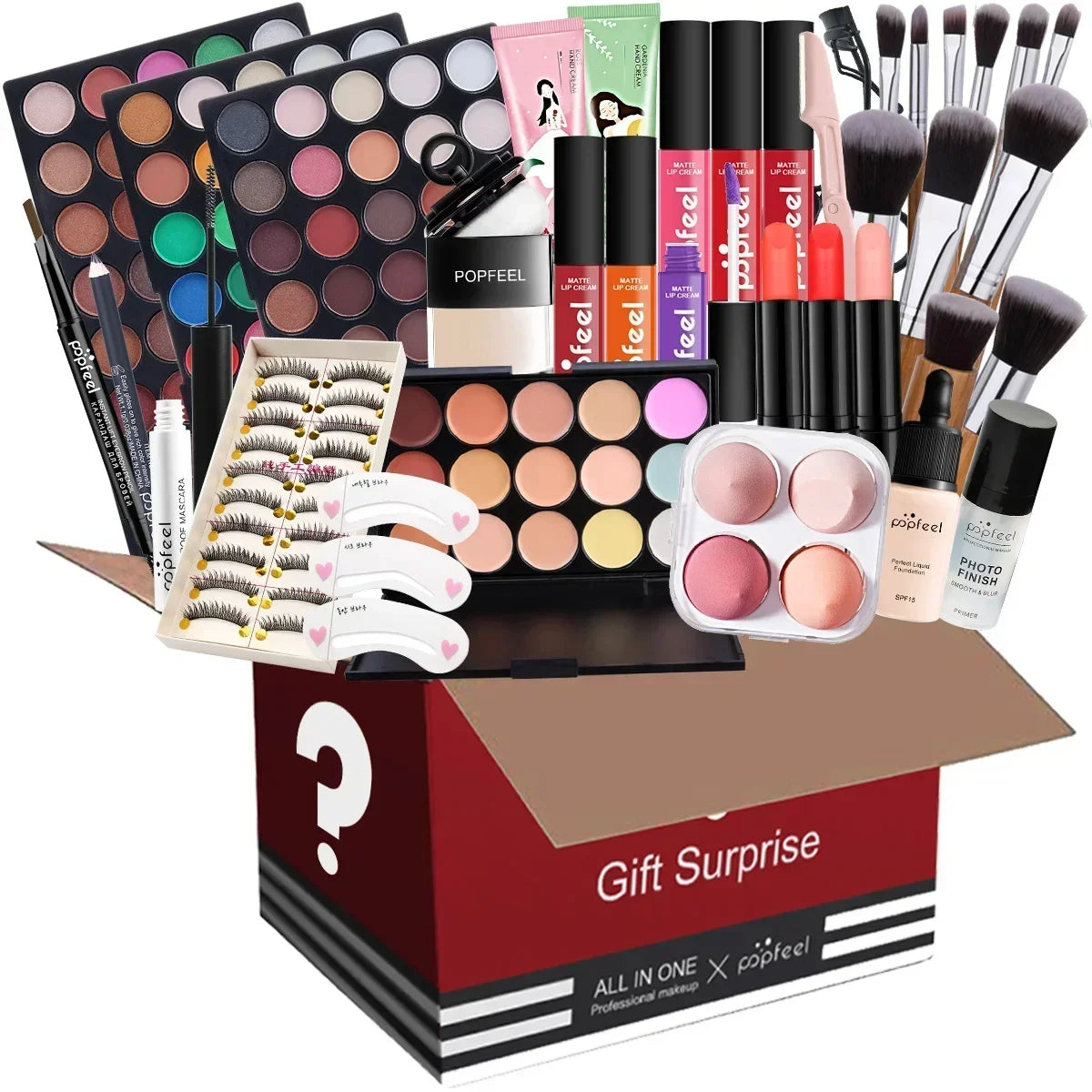 POPFEEL All-in-One Makeup Kit Gift Set with Eyeshadow