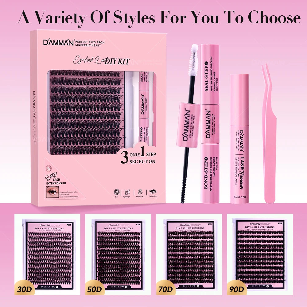 Damman 30-90D Eyelash Kit for Beginners